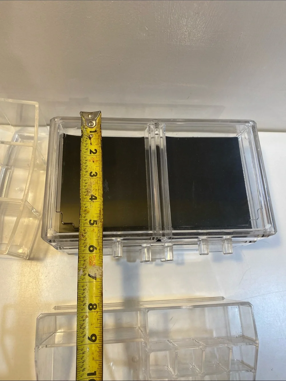 Clear Acrylic Cosmetic Organizer with Drawers and Compartments